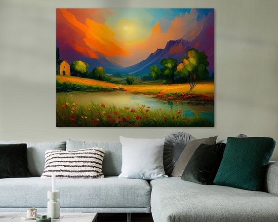 Example of the artwork in a room