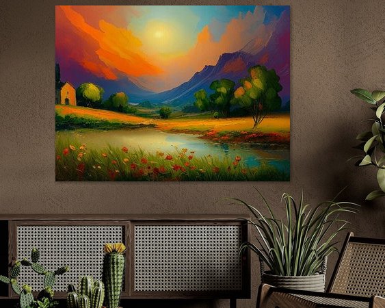 Example of the artwork in a room