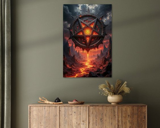 Example of the artwork in a room