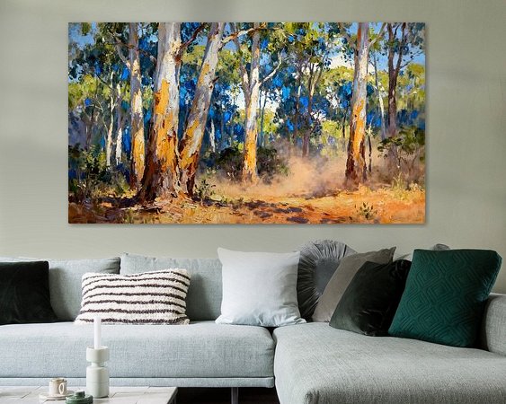 Example of the artwork in a room
