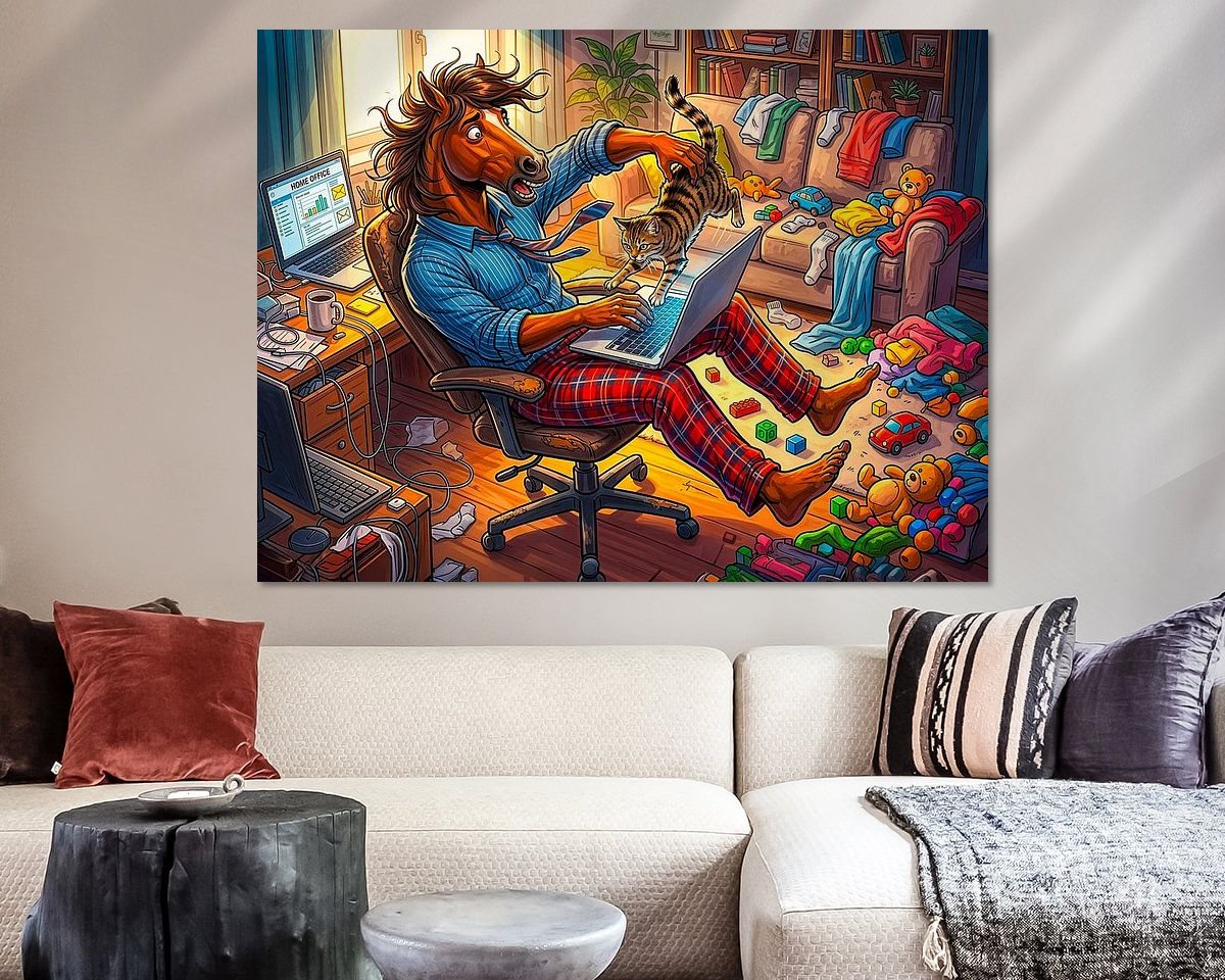 Example of the artwork in a room