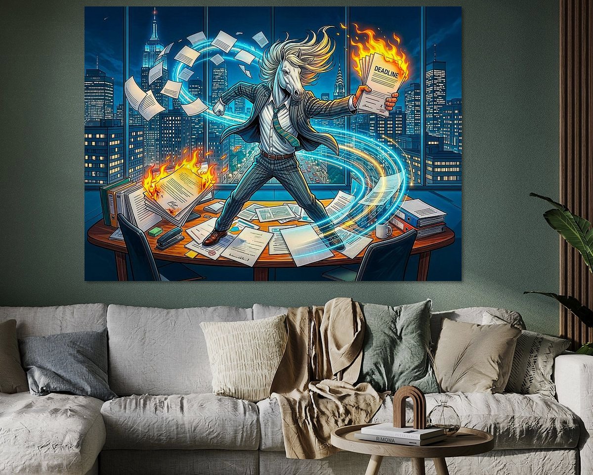Example of the artwork in a room