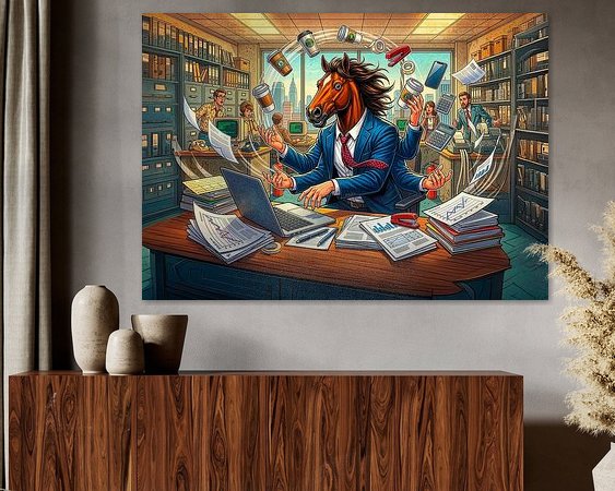 Example of the artwork in a room