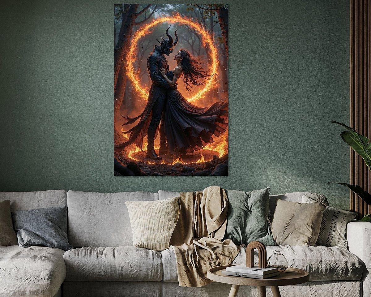 Example of the artwork in a room