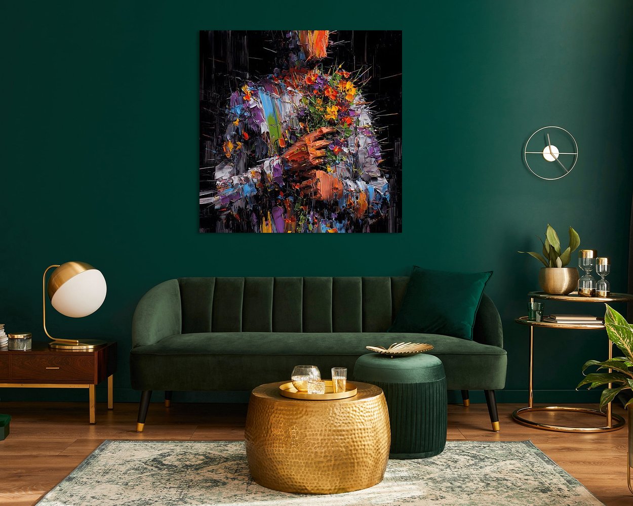 Example of the artwork in a room