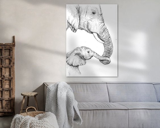 Example of the artwork in a room