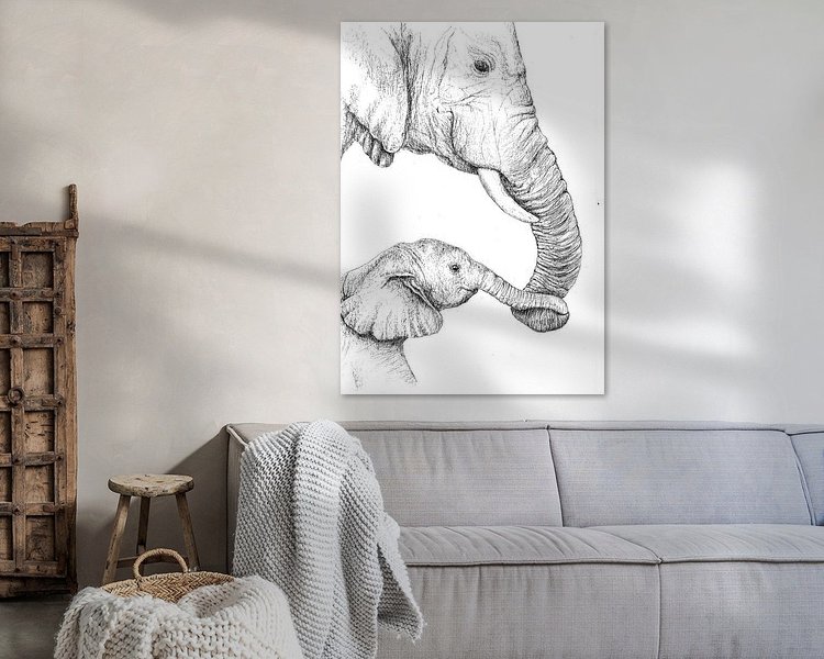 Example of the artwork in a room