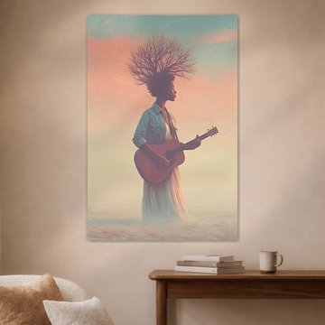 Naturmusik – Frau mit Gitarre