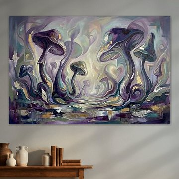 Dream Garden of Fluid Forms by Retrotimes
