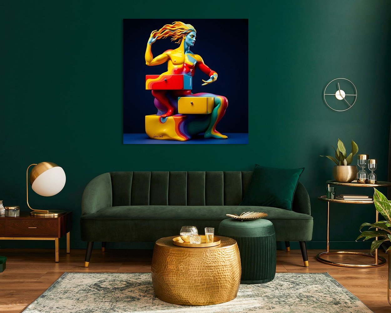 Example of the artwork in a room