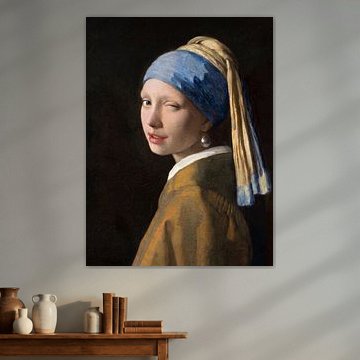 Meisje met de Parel - The Did She Just Wink?? Edition von Marja van den Hurk