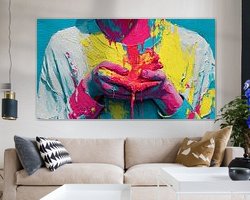 Example of the artwork in a room