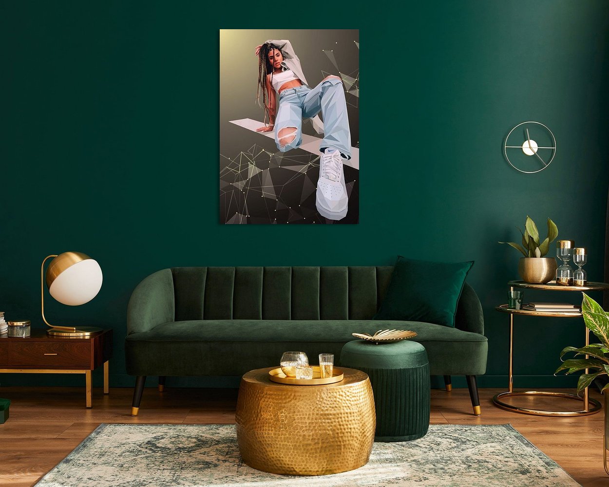 Example of the artwork in a room