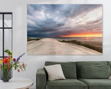 Thunderstorm battles sunset sur Fotografie Egmond