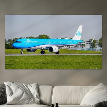 Das neueste Flugzeug der KLM: der Airbus A321neo.