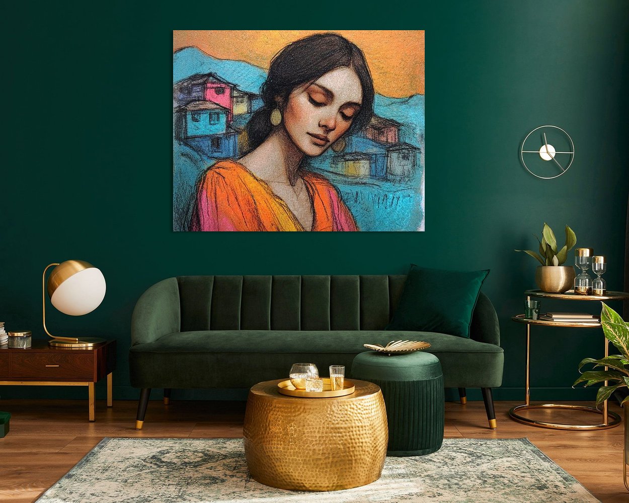 Example of the artwork in a room