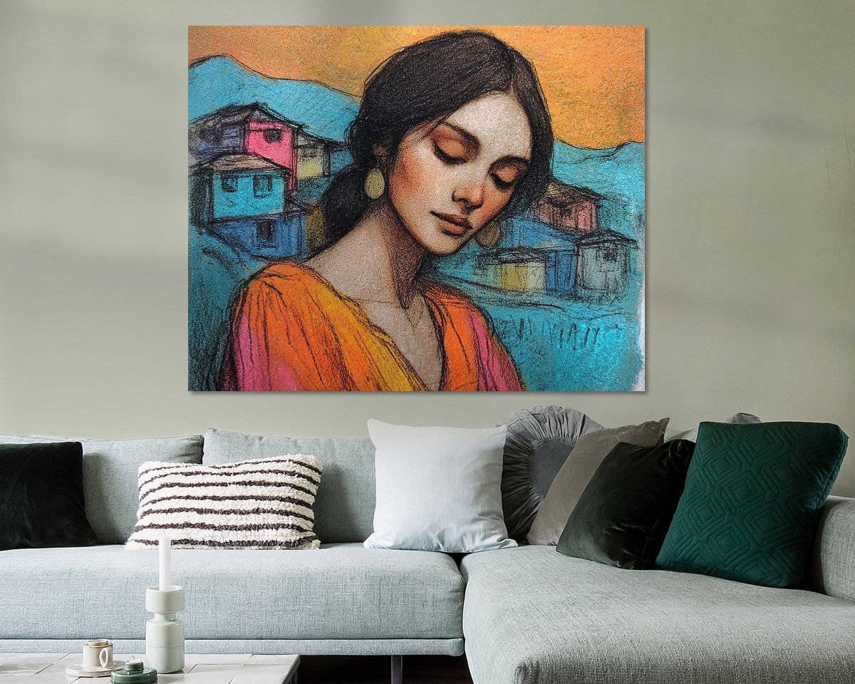 Example of the artwork in a room