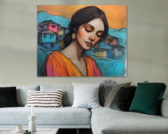Example of the artwork in a room