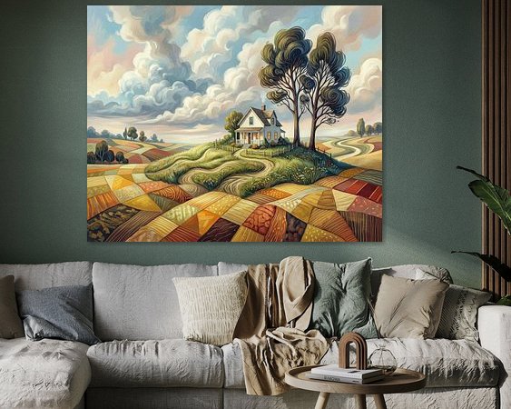 Example of the artwork in a room