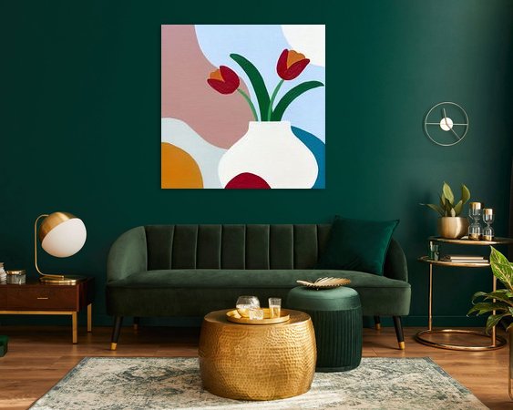 Example of the artwork in a room