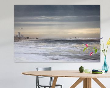 Strand bij Zandvoort aan Zee van Miranda Bruinsma