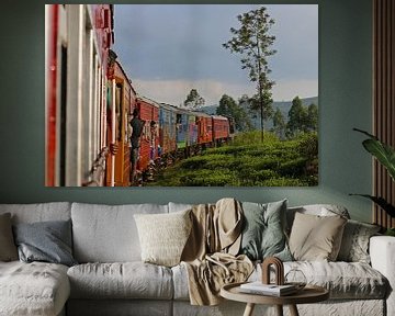 Train ride through the tea fields of Sri Lanka by Antwan Janssen