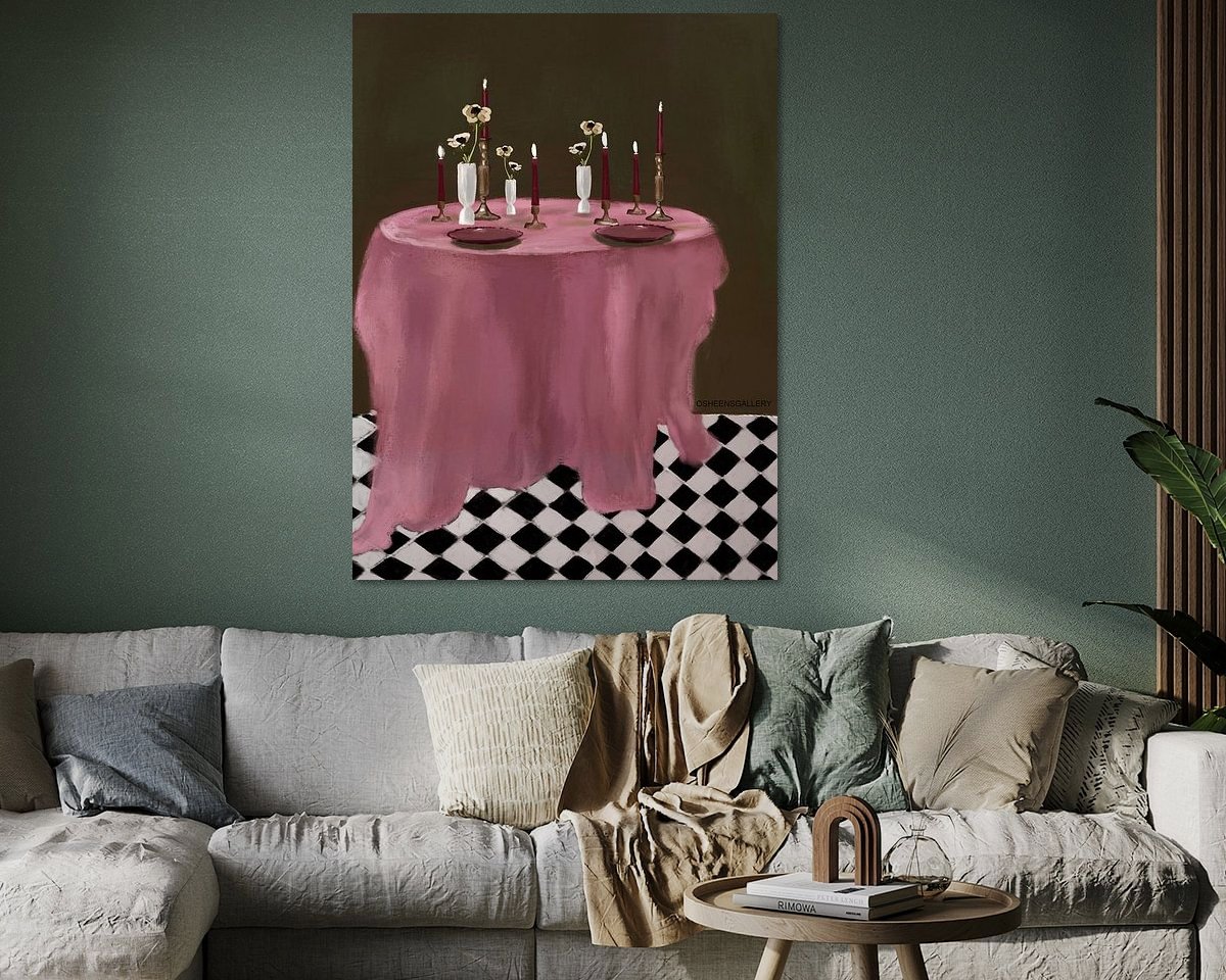 Example of the artwork in a room