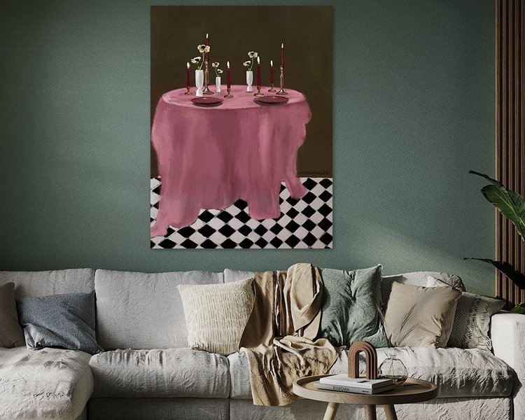 Example of the artwork in a room