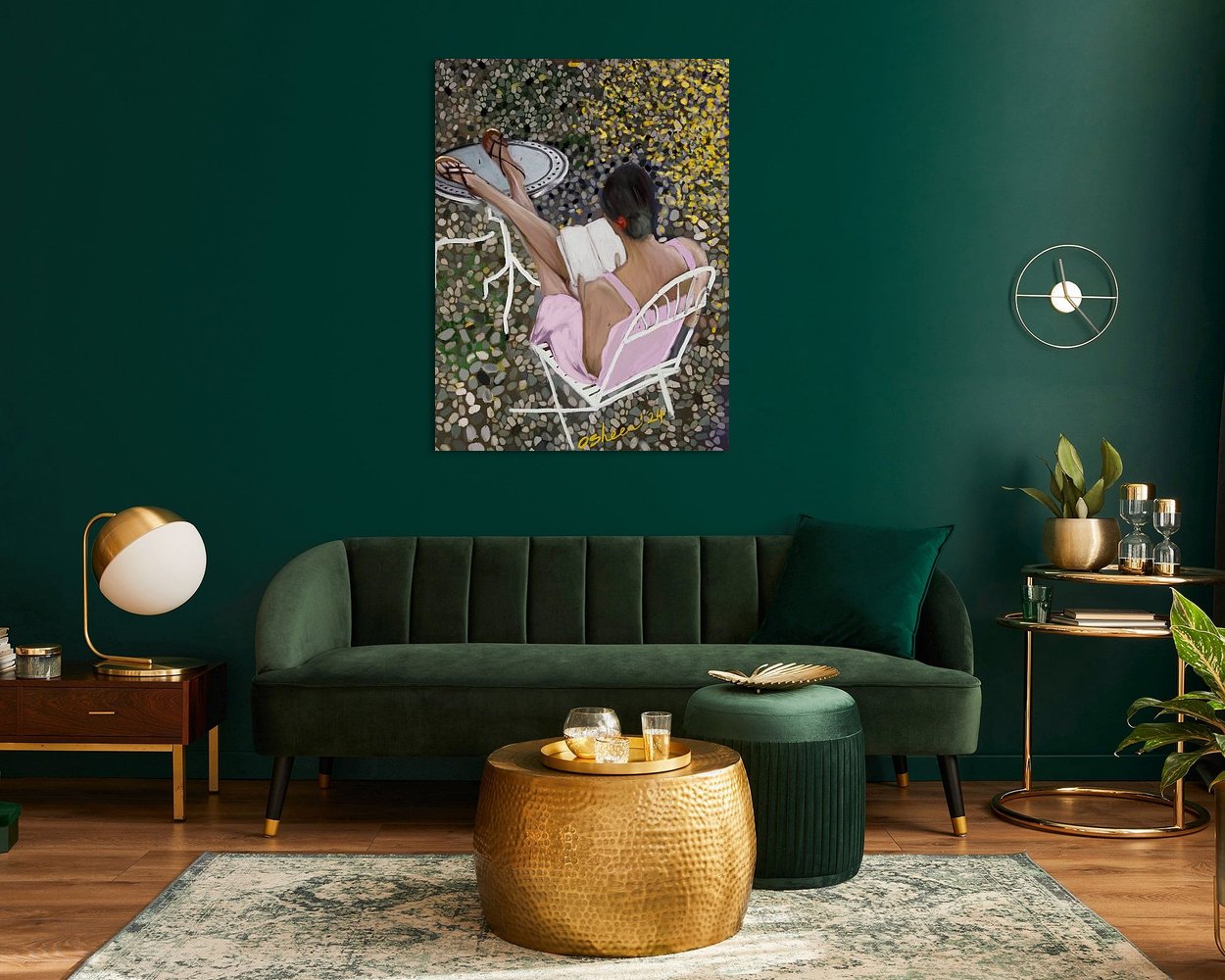 Example of the artwork in a room