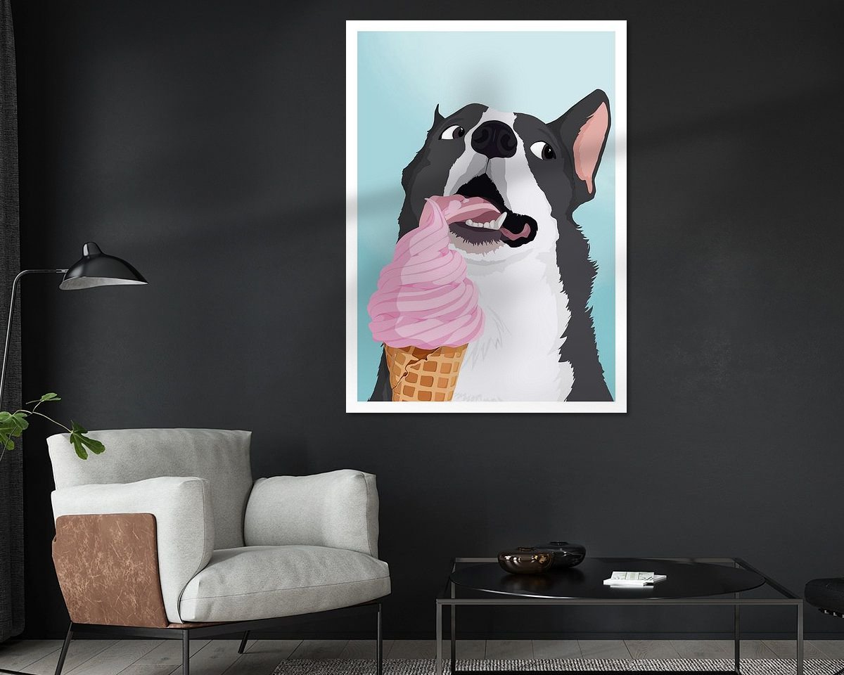 Example of the artwork in a room