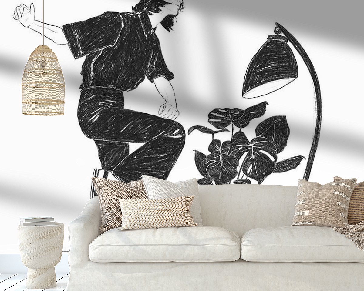 Example of the artwork in a room
