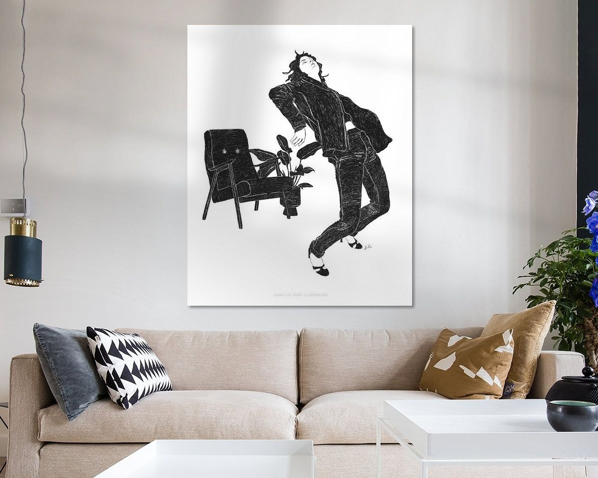 Example of the artwork in a room