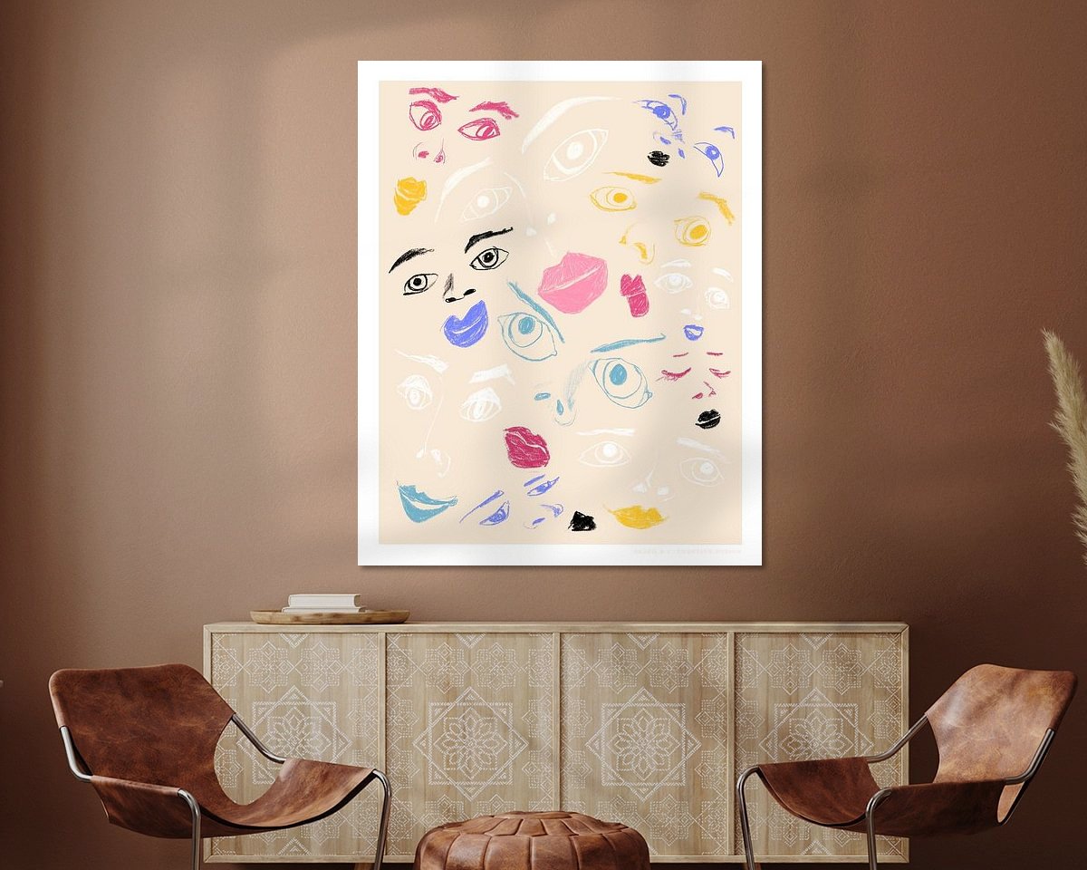 Example of the artwork in a room