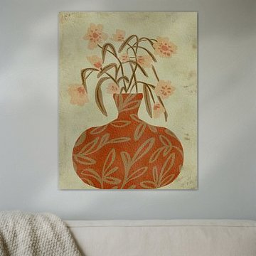 Terrakotta-Vase „Blossoms“