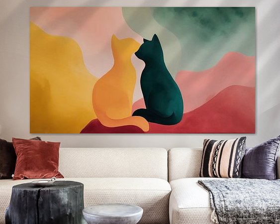 Example of the artwork in a room
