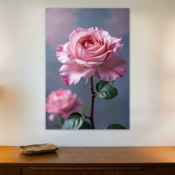 Pink Rose with Blurred Background Rose by Markus Gann