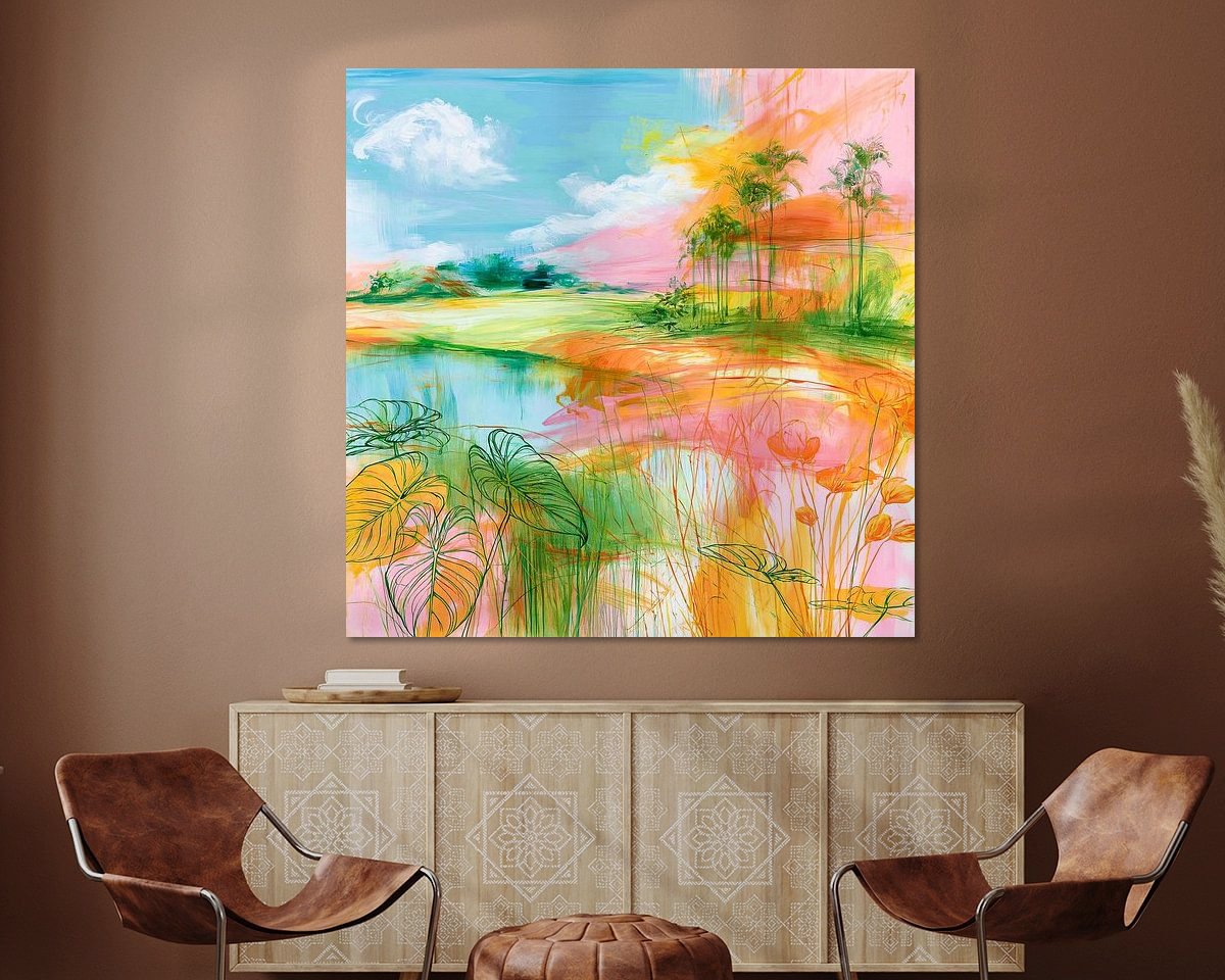 Example of the artwork in a room