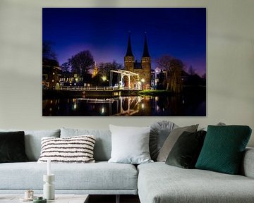 Oostpoort bridge in Delft at night by Ricardo Bouman Photography