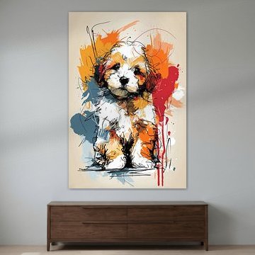Illustratie van puppy's van ARTemberaubend
