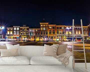 Delft | Markt bij nacht van Ricardo Bouman