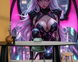 Example of the artwork in a room