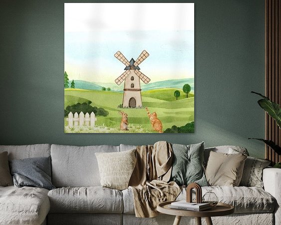 Example of the artwork in a room