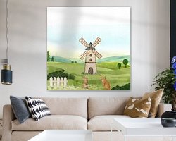Example of the artwork in a room