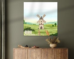 Example of the artwork in a room
