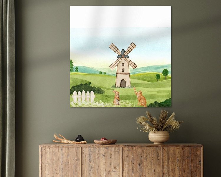 Example of the artwork in a room
