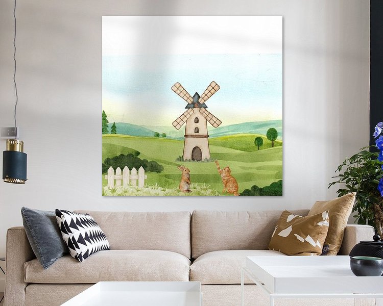 Example of the artwork in a room
