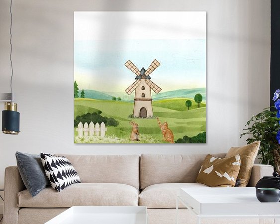 Example of the artwork in a room