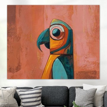 Papegaai | Talking Colors of Parrots van ARTEO Schilderijen