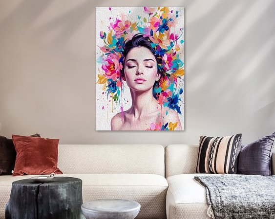 Example of the artwork in a room