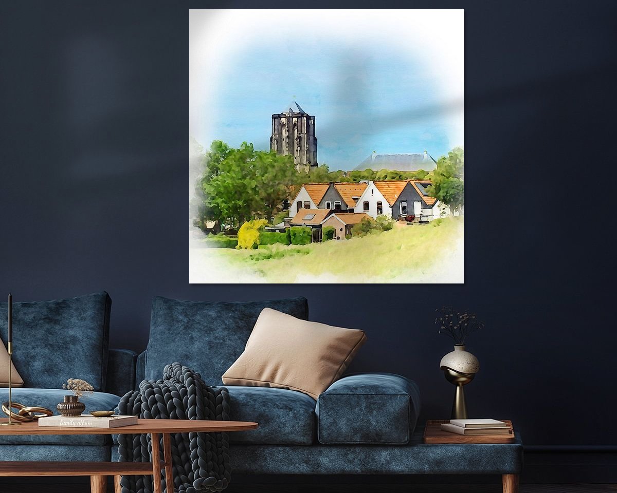 Example of the artwork in a room